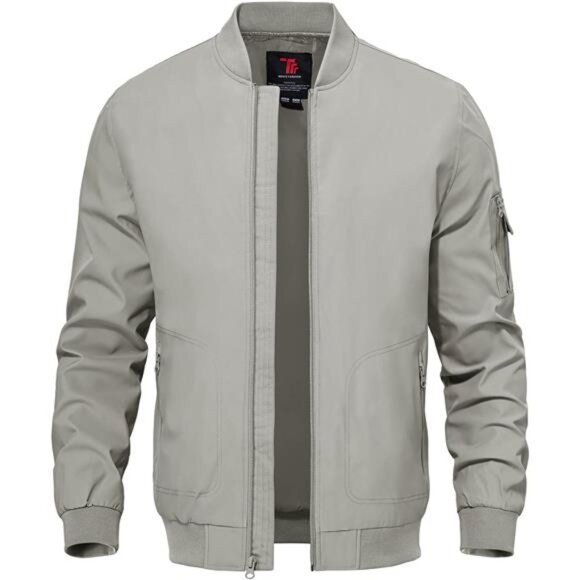 Men's Lightweight Bomber Jackets Light Track Jackets Casual Summer1